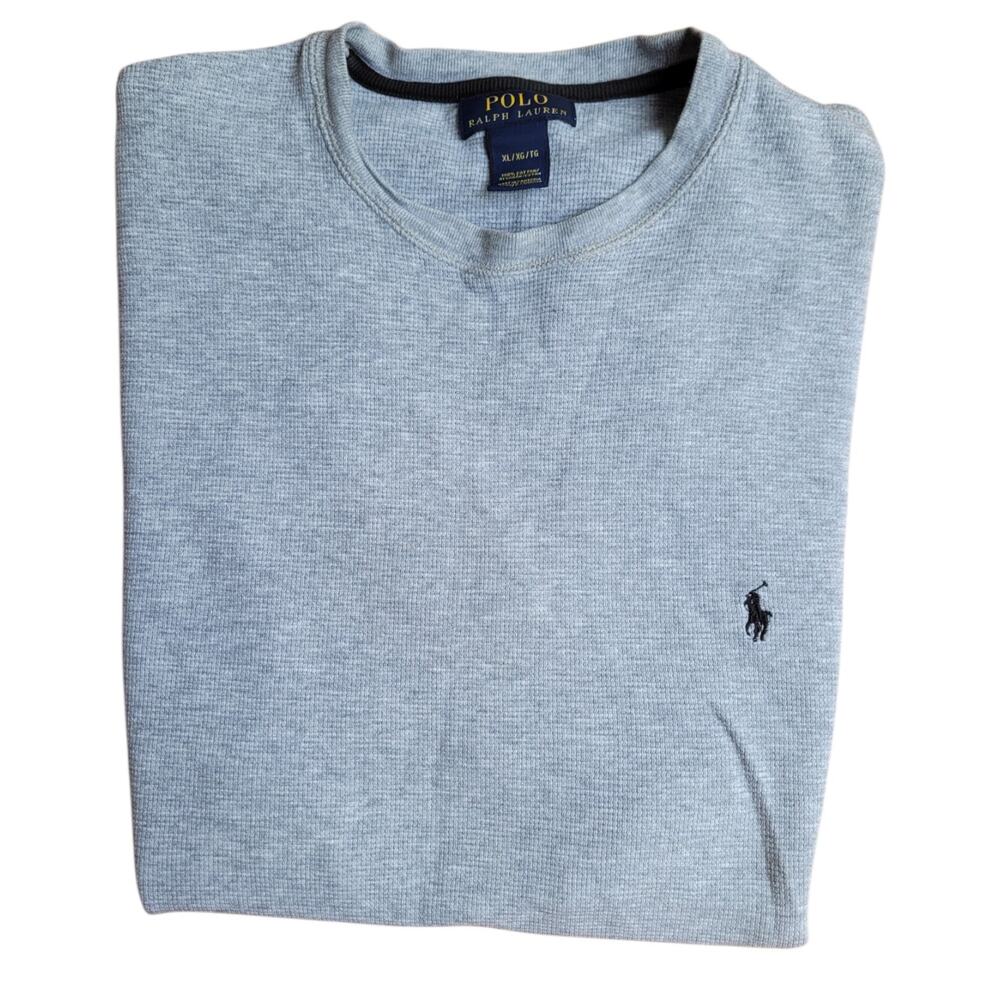 Gray Polo Ralph Lauren Textured Tee Size XL